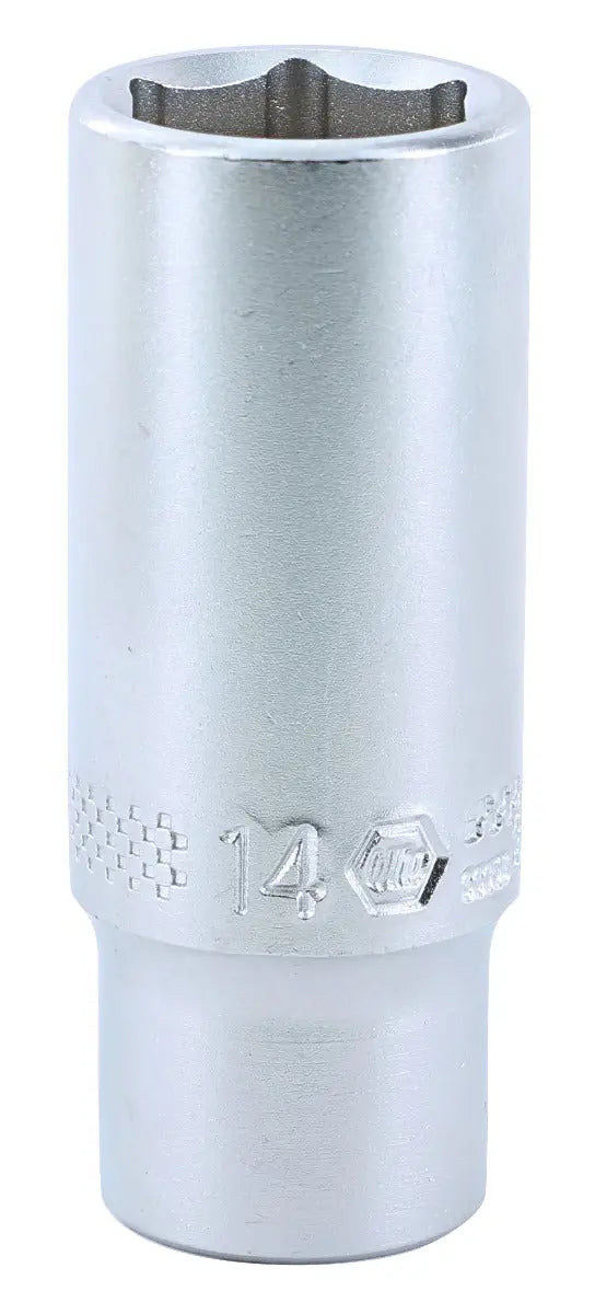 Wiha 33351, 1/4" Dr. Deep Socket Inch, 6 Pt, 14.0mm Wiha