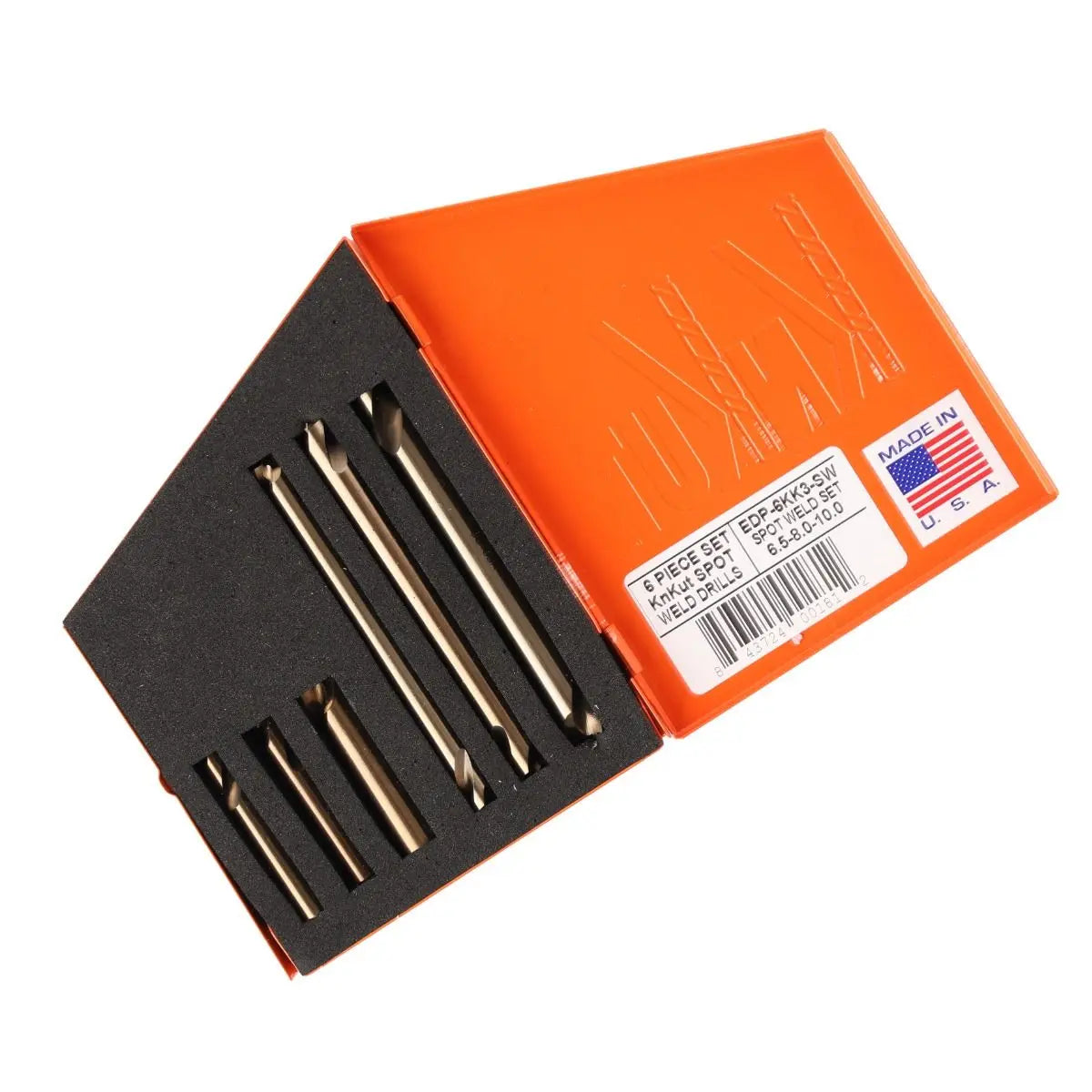 KnKut Set of 6 Spot-Weld Drill Bit - 6KK3-SW KnKut