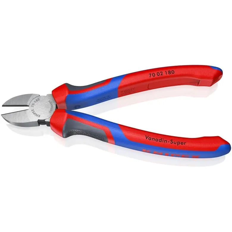 Knipex Diagonal Cutter, 7-1/4 in - KN 70 02 180 Knipex