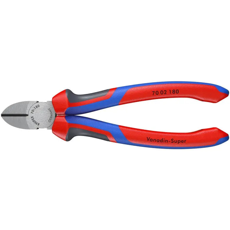 Knipex Diagonal Cutter, 7-1/4 in - KN 70 02 180 Knipex