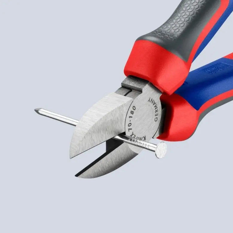 Knipex Diagonal Cutter, 7-1/4 in - KN 70 02 180 Knipex
