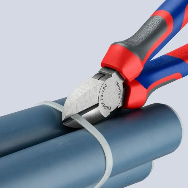 Knipex Diagonal Cutter, 7-1/4 in - KN 70 02 180 Knipex