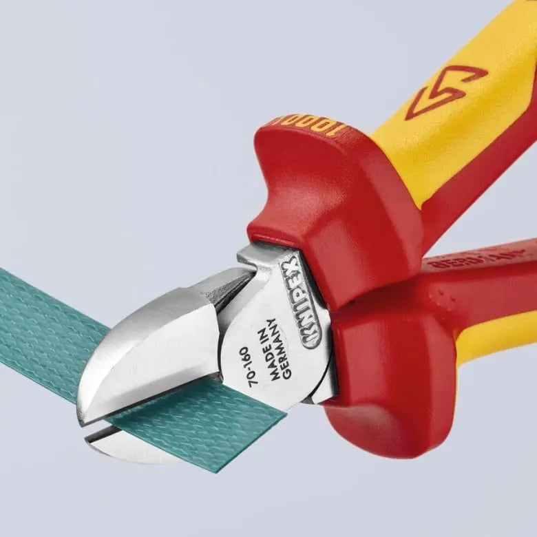Knipex 1000V Insulated Tethered Attachment Diagonal Cutter, 6-1/4 in - KN 70 06 160 T Knipex
