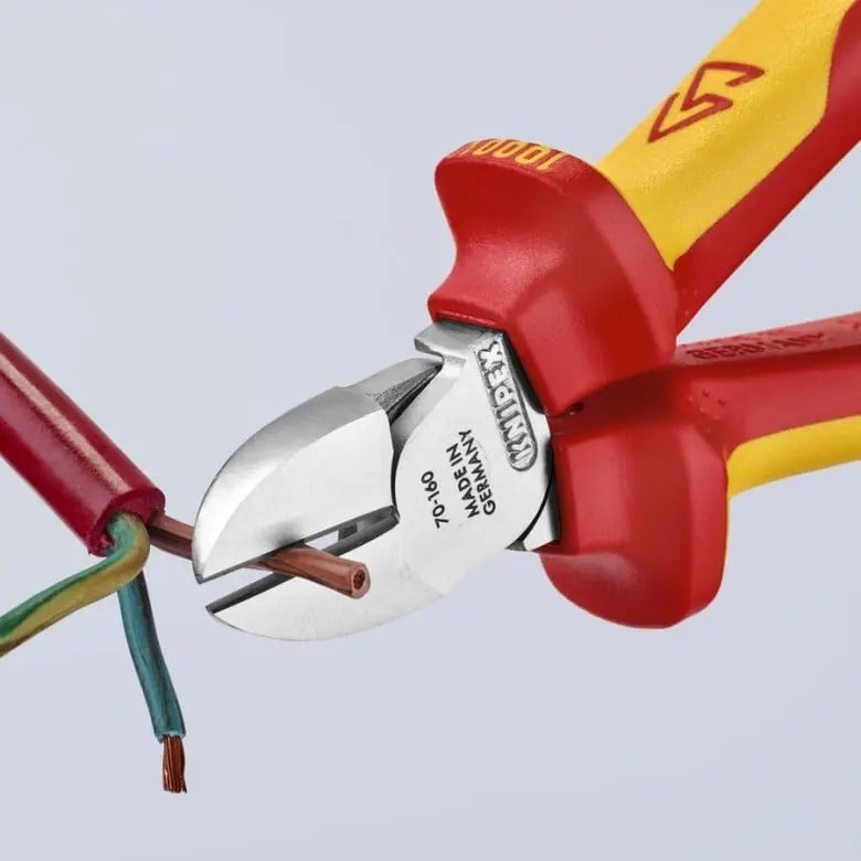 Knipex 1000V Insulated Tethered Attachment Diagonal Cutter, 6-1/4 in - KN 70 06 160 T Knipex