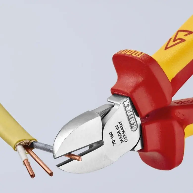 Knipex 1000V Insulated Tethered Attachment Diagonal Cutter, 6-1/4 in - KN 70 06 160 T Knipex