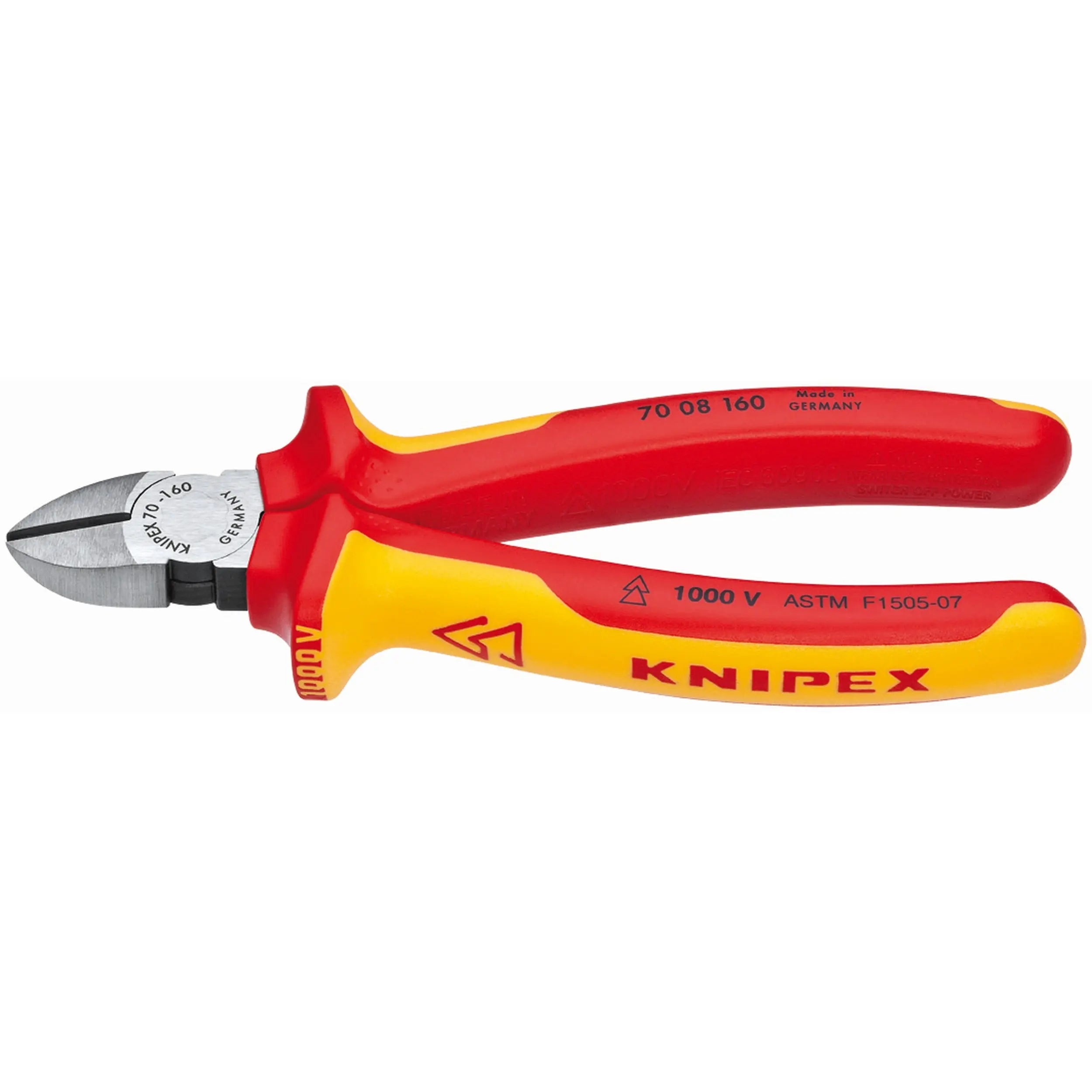 Knipex 70 08 160 SBA KN | Diagonal Cutters, 1000V Insulated Knipex
