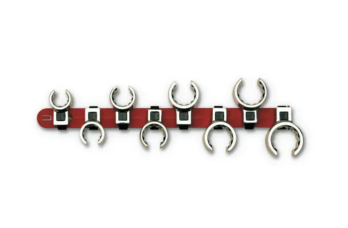 Wright Tool Set of 8 3/8 in Drive 12-Point Flare Nut Crowfoot Wrench, 5/8 to 1-1/16 in - WT 702 Wrench Set Wright Tool