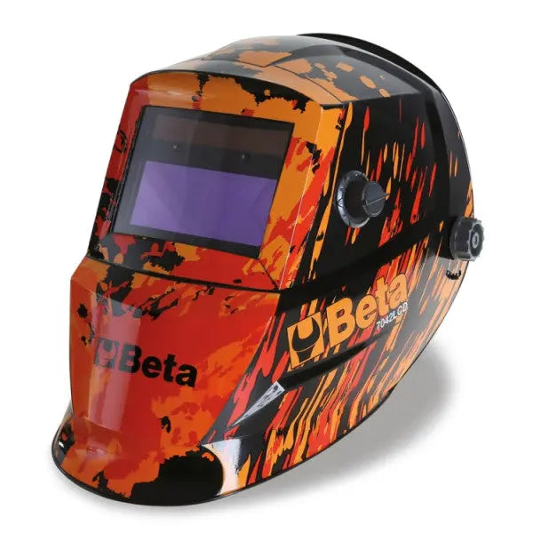 Beta Tools (Article# 7042LCD) Auto-Darkening LCD Mask for Electrode Welding, MIG/MAG, TIG and Plasma - BT 070420001 