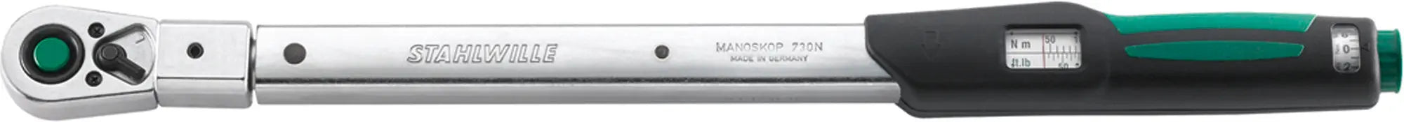 Stahlwille MANOSKOP Service Torque Wrench with Fixed Quick Release Ratchet, 10QR FK - ST 96502110 Stahlwille