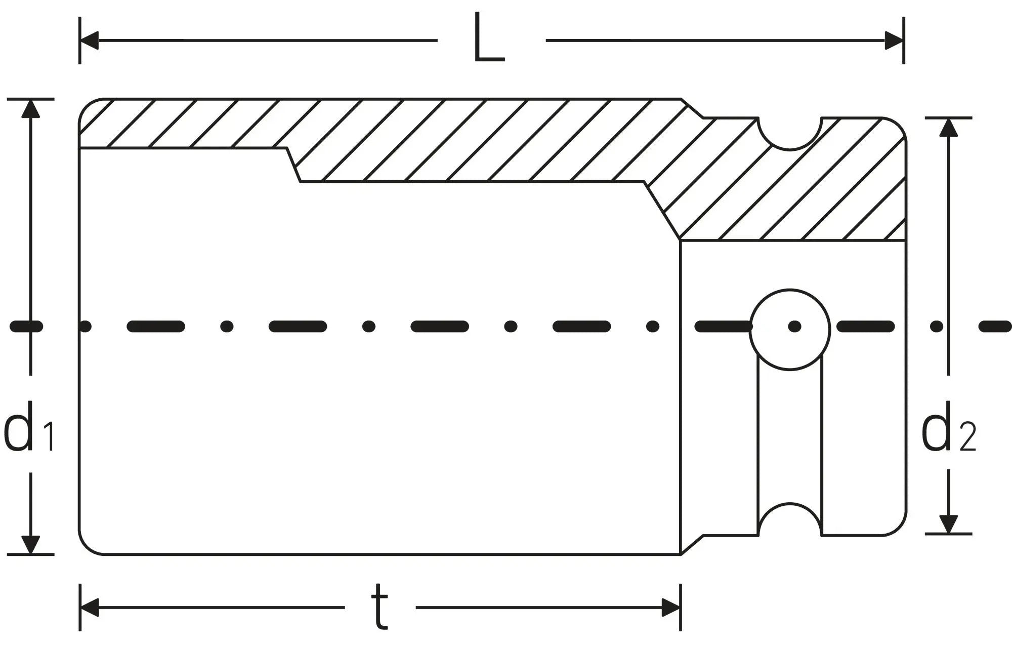 Stahlwille Impact Socket, Size 30mm - ST 26020030 Stahlwille