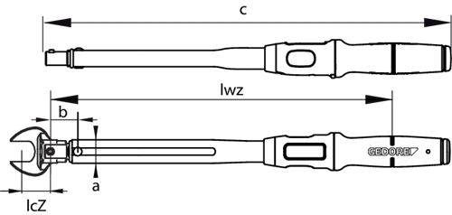 Gedore TF-Z25 TORCOFIX Z 5-25 Nm Z 16 - GD 3288293 Gedore