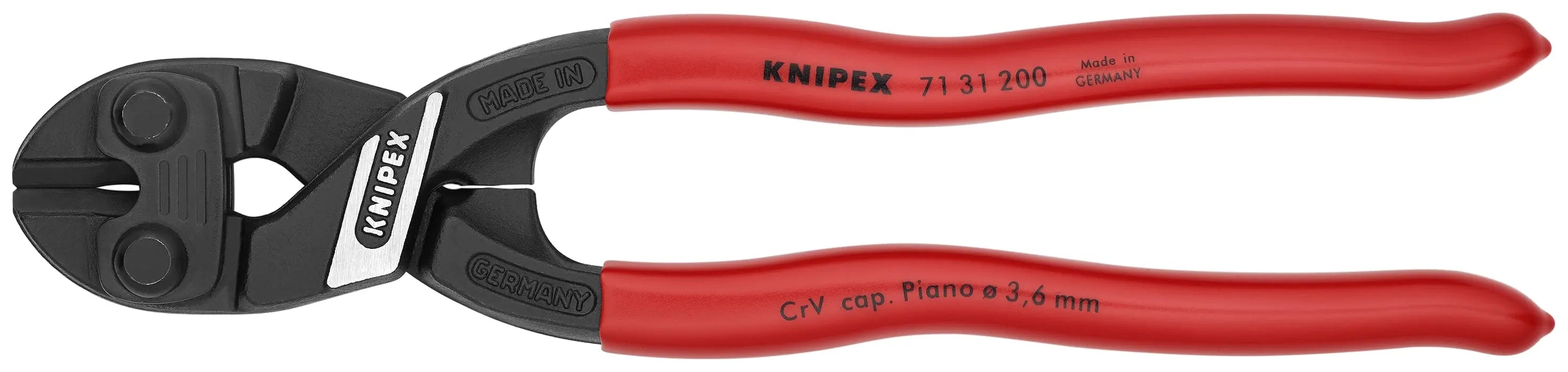 Knipex 71 31 200 R KN | CoBolt Fencing Compact Bolt Cutter w/ Notched Blade Knipex