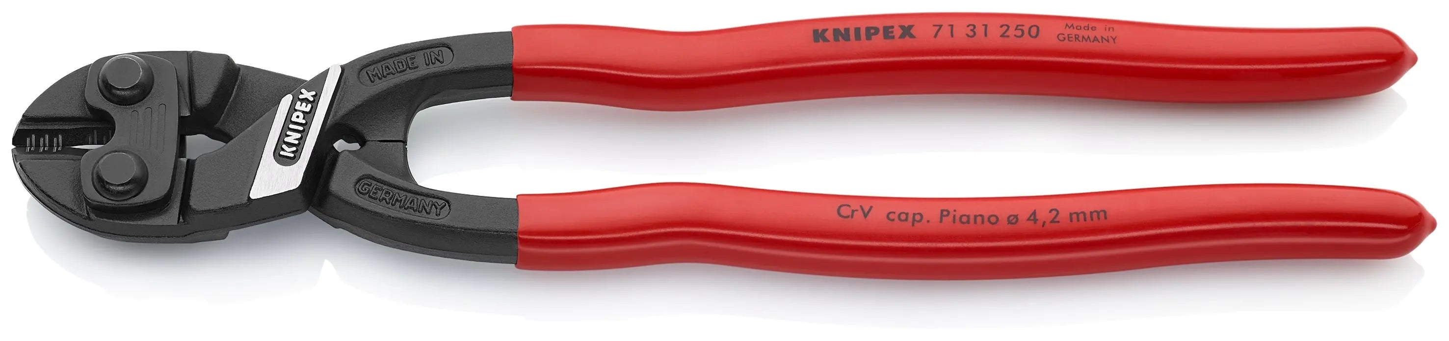 Knipex 71 31 250 SBA KN | CoBolt Compact Bolt Cutter w/ Notched Blade Knipex