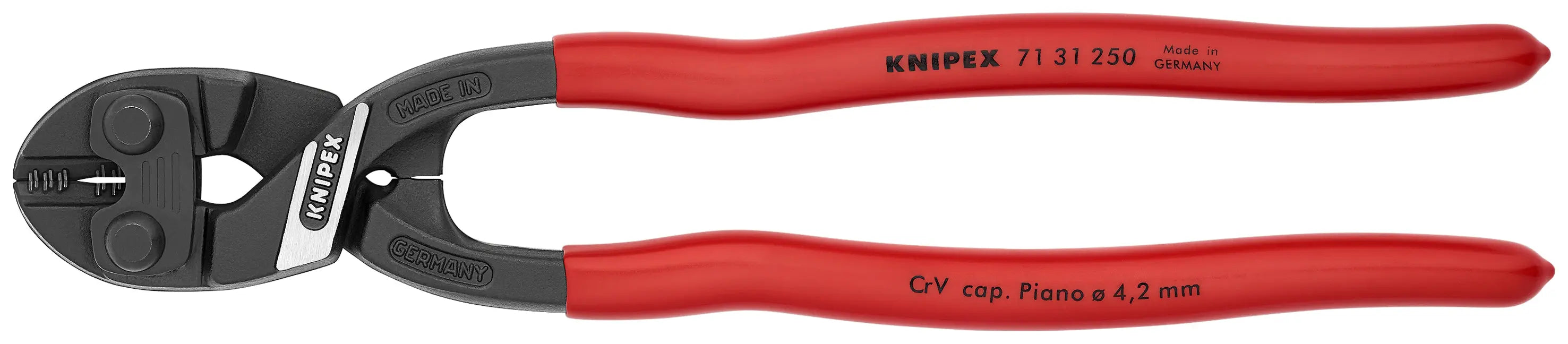 Knipex 71 31 250 KN | CoBolt Compact Bolt Cutter w/ Notched Blade Knipex