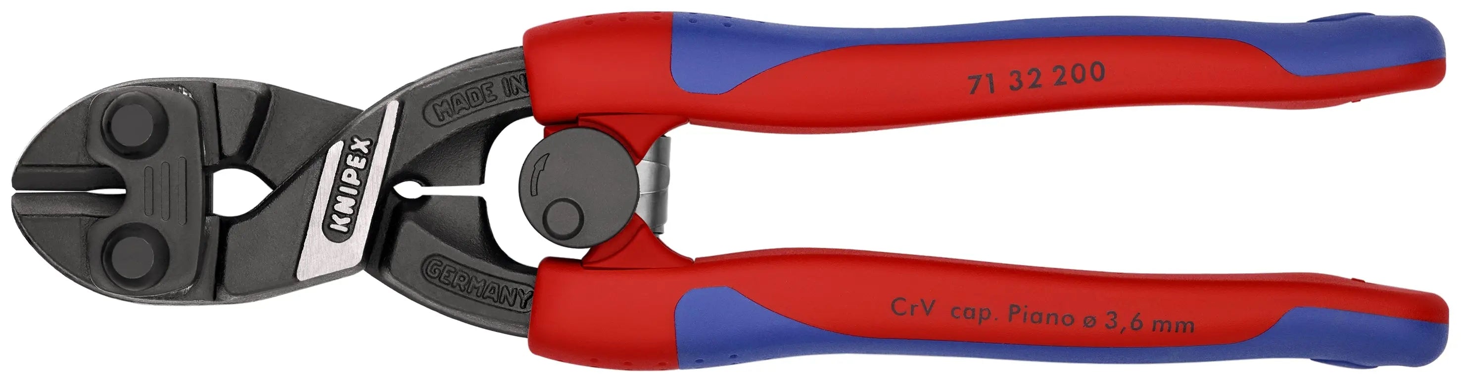 Knipex 71 32 200 KN | CoBolt Compact Bolt Cutter w/ Notched Blade, Spring, Multi-Component Knipex