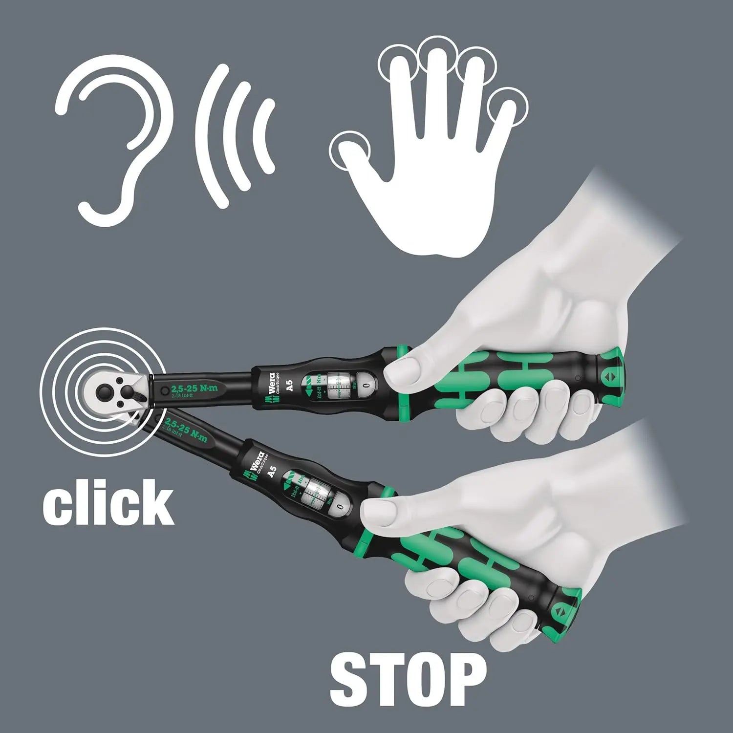 Wera 9530 Torque Wrench Set for Heat Pumps/Air Conditioning, 4 pcs - WE 05136076001 Wera