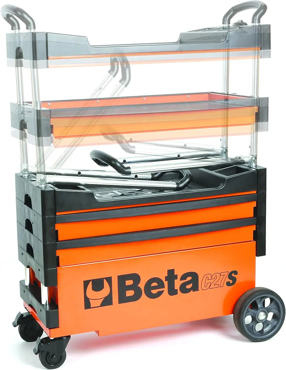 Beta Tools (Article# C27S-B/5002) Collapsible Rolling Tool Cart - Blue - BT 27000206 Beta Tools