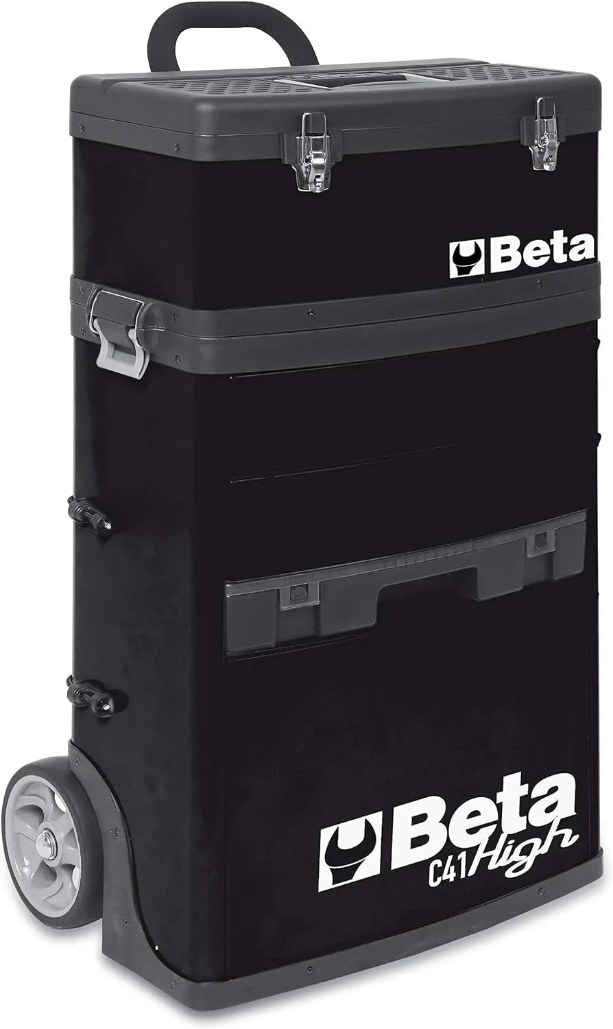 Beta Tools (Article# C41H-N) Two-Module Rolling Tool Chest - Black - BT 41000005 Beta Tools