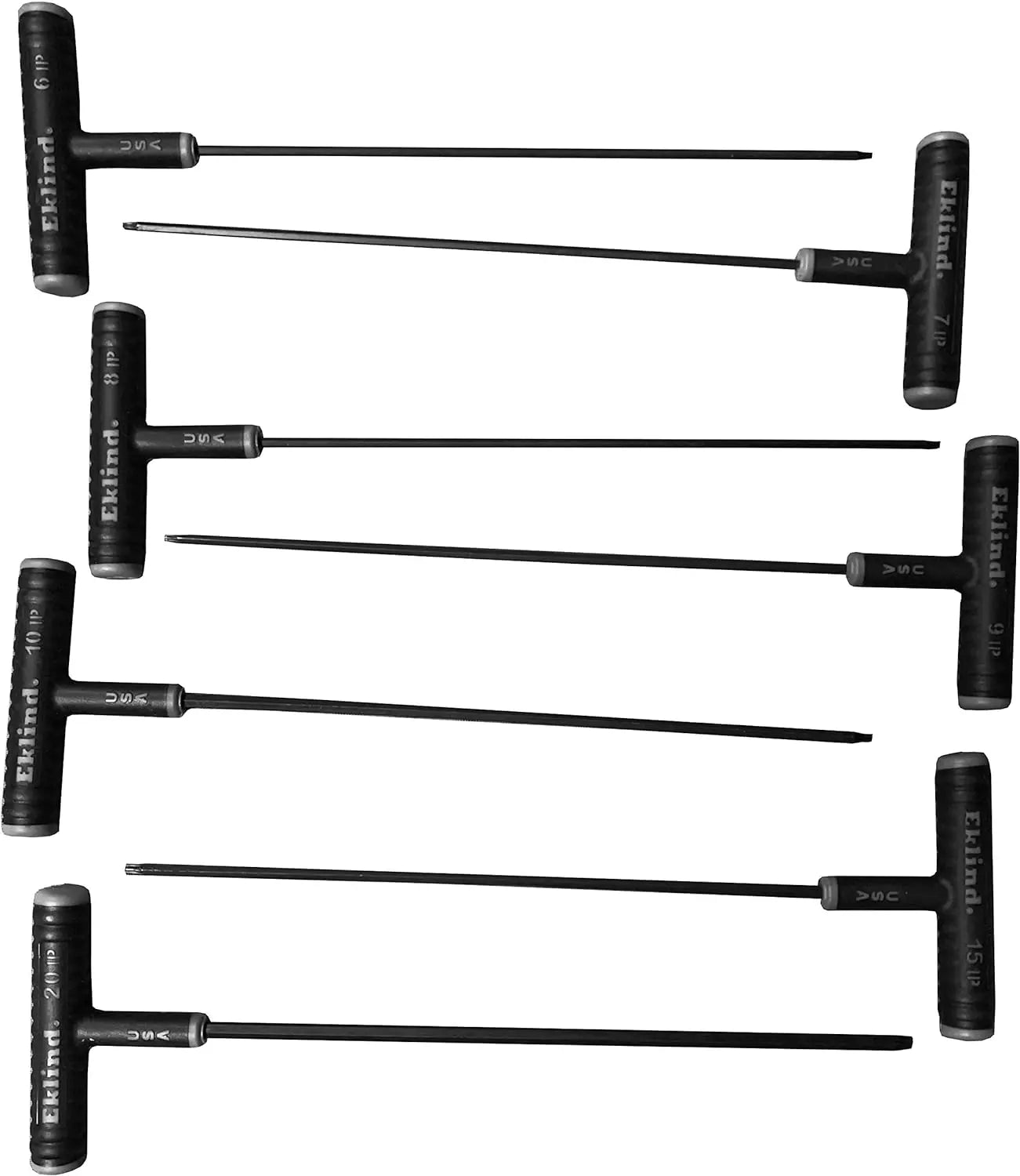 Eklind Set of 7 9 in Arm 6IP - 20IP Torx Plus Power-T Key - EK 69901 Power-T Key Set Eklind