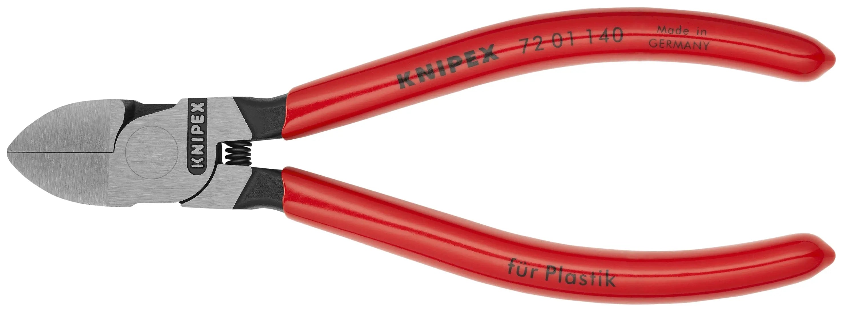 Knipex 72 01 140 KN | Diagonal Flush Cutter for Plastics Knipex
