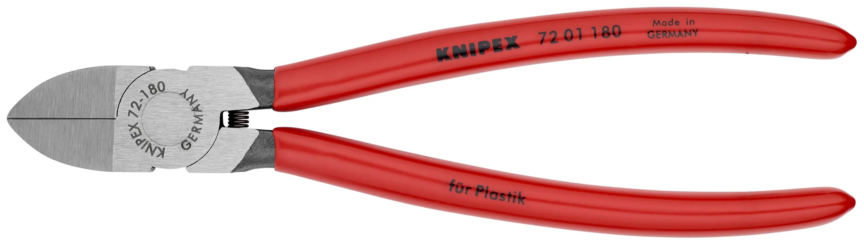 Knipex 72 01 180 KN | Diagonal Flush Cutter for Plastics Knipex