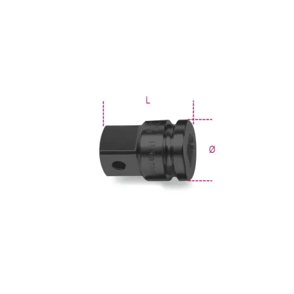 Beta Tools (Article# 720/16) Impact Adapter, 1/2 in Female and 3/4 in Male Drives, Black Oxide - BT 7200814 Beta Tools