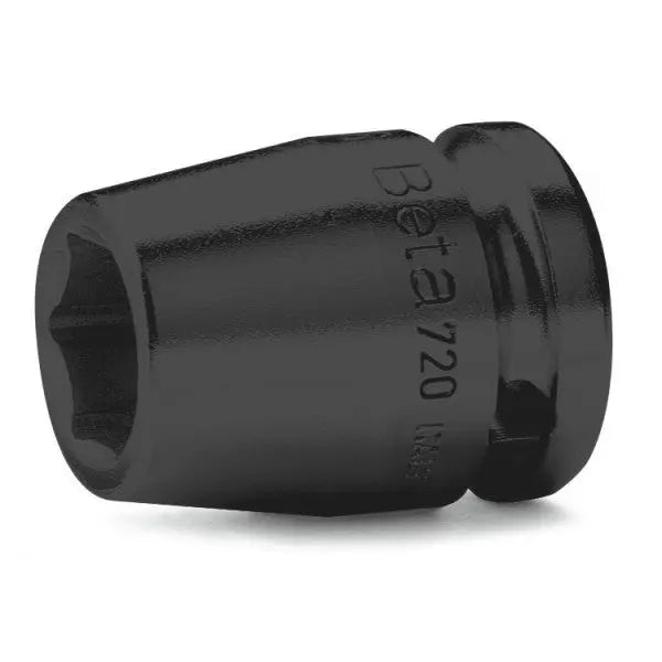 Beta Tools (Article# 720AS 7/16) 7/16 in, Impact Socket, SAE Standard Series 6 Point 1/2 in Drive, Black Phosphate - BT 7200211 Beta Tools