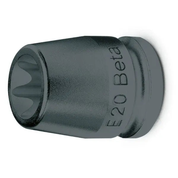 Beta Tools (Article# 720FTX 20) E20, 1/2 in Drive Torx Bit Impact Socket, Black Phosphate - BT 7200420 Beta Tools