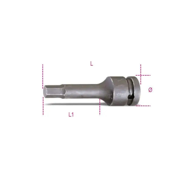 Beta Tools (Article# 720ME 19) Impact Socket Drivers for Hexagon Screws - BT 007200519 