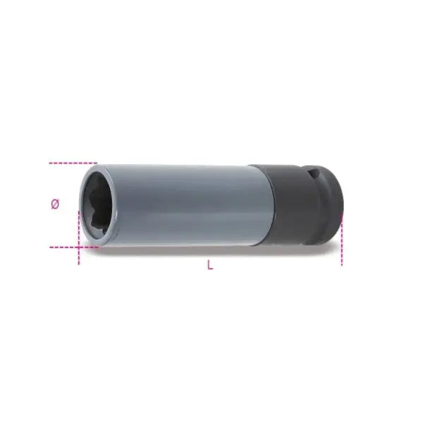 Beta Tools (Article# 720MRC) Impact Socket with Polymeric Insert for Mercedes Wheel Screw - BT 7200631 Beta Tools