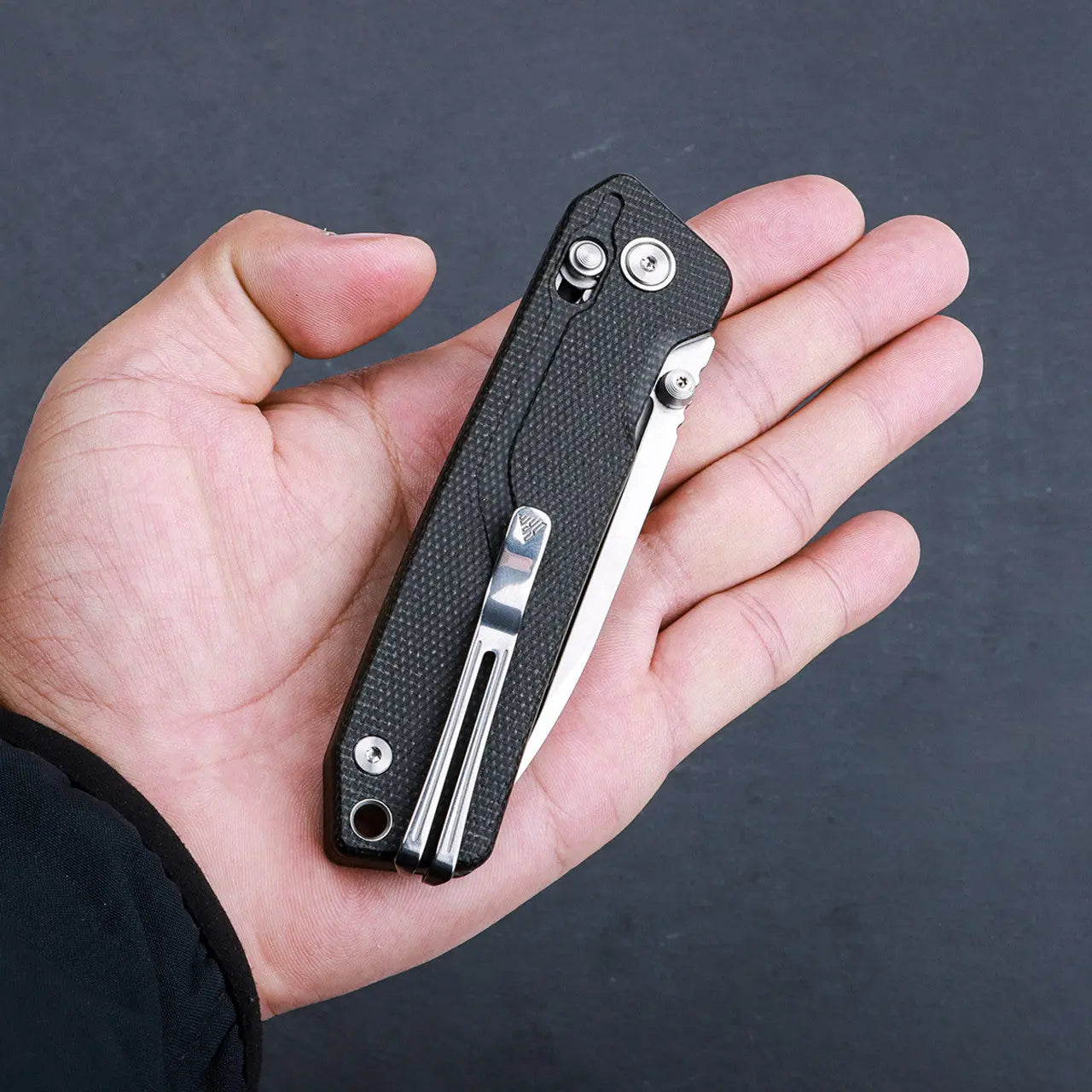 Fenix SRM Black Micarta Rubik Ambi Lock Knife with Satin Blade - F SRM-7228L-MB Fenix