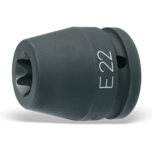 Beta Tools (Article# 728FTX 24) E24 3/4 in Drive Impact Socket for Torx Head Screws, Black Oxide - BT 7280424 Beta Tools