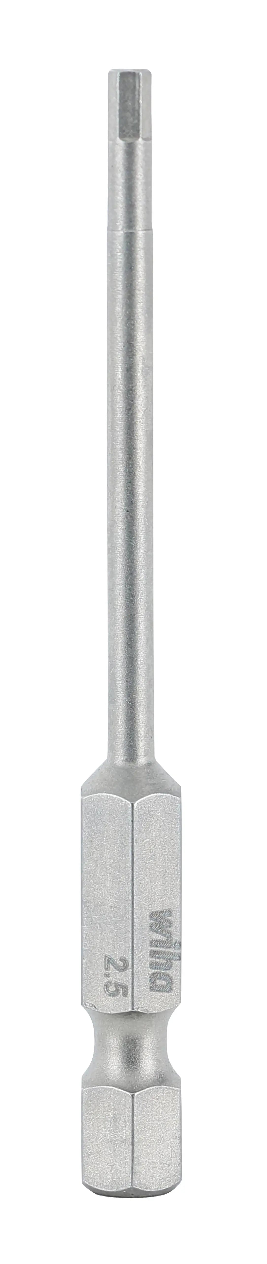 Wiha 74352, Hex Metric Power Bit 2.5 x 70mm Wiha