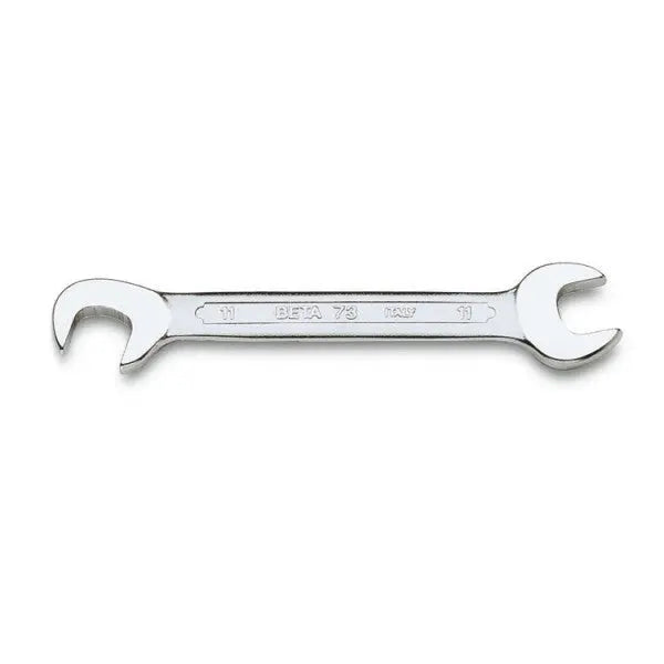 Beta Tools (Article# 73 10) 10 x 10 Ultra Thin, Double End, Open End Wrench, 15 deg and 75 deg Head Angles - BT 730100 Beta Tools
