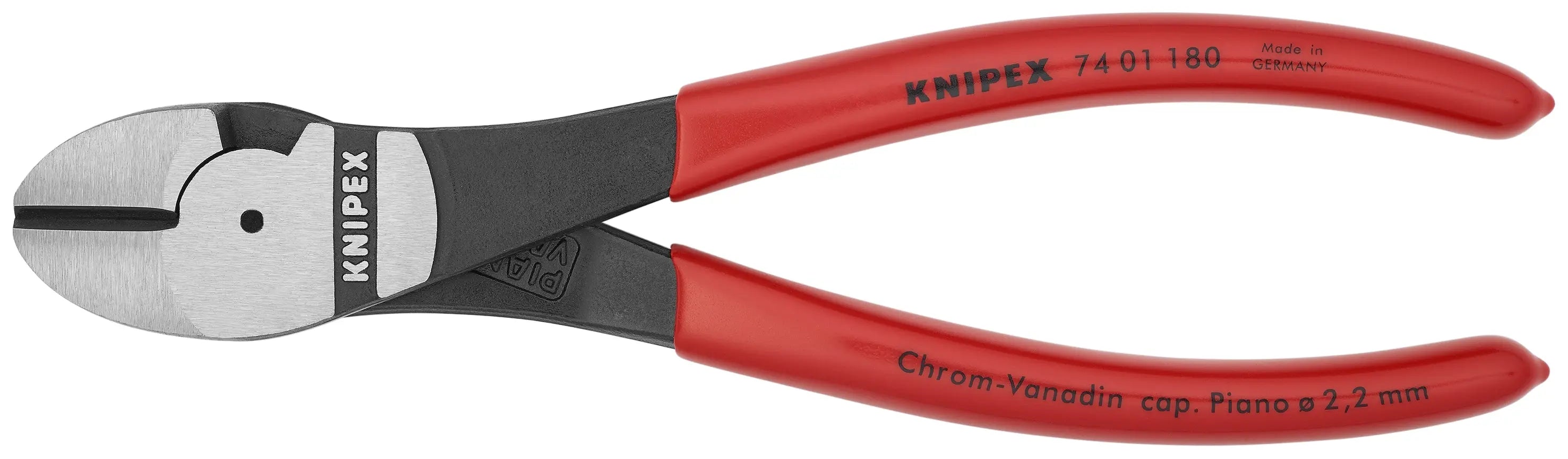 Knipex 74 01 180 KN | High Leverage Diagonal Cutters Knipex