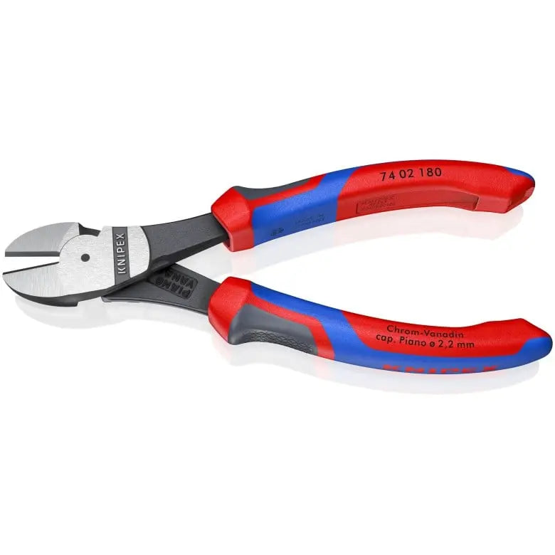 Knipex High Leverage Diagonal Cutter, 7-1/4 in - KN 74 02 180 Knipex