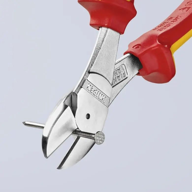 Knipex 1000V Insulated High Leverage Diagonal Cutter, 8 in - KN 74 06 200 Knipex