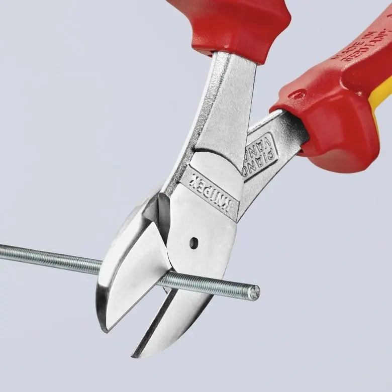 Knipex 1000V Insulated High Leverage Diagonal Cutter, 8 in - KN 74 06 200 Knipex