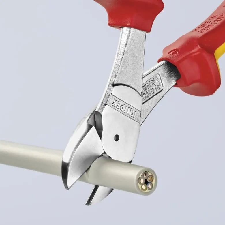Knipex 1000V Insulated High Leverage Diagonal Cutter, 8 in - KN 74 06 200 Knipex