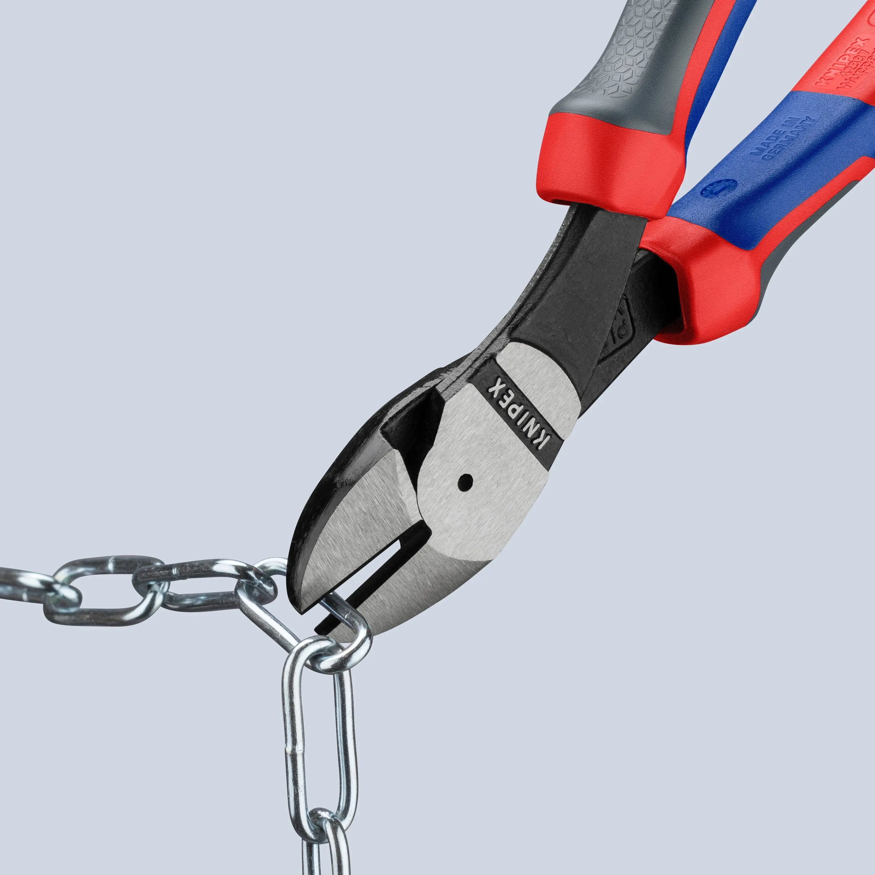 KNIPEX 74 22 200 SBA | 8" High Leverage 12 degree Angled Diagonal Cutters Knipex