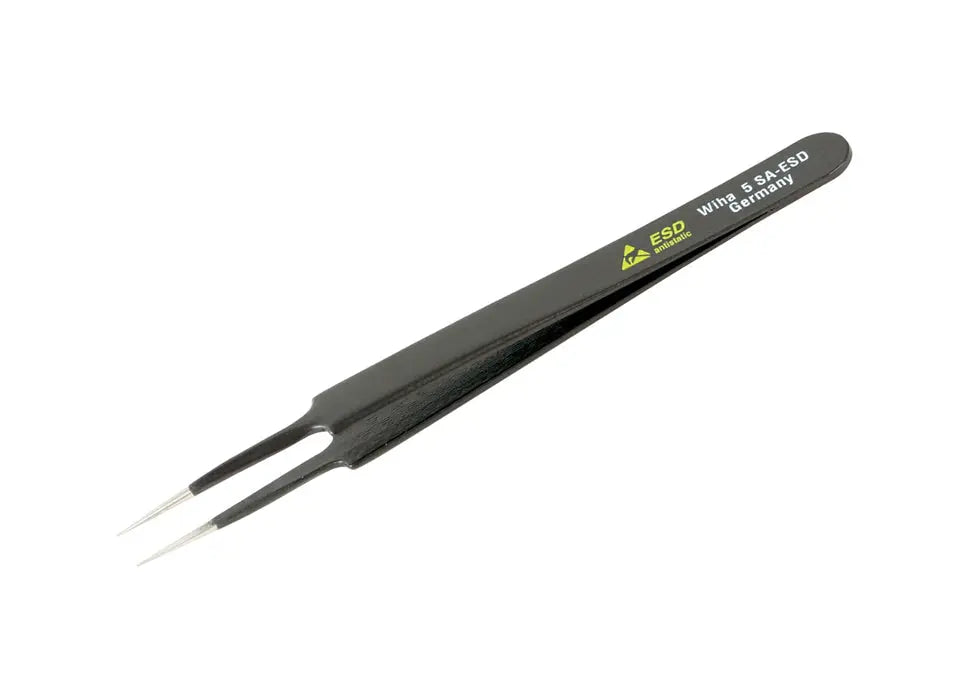 Wiha 44509, ESD Safe Tweezers 5 SA - 110mm Wiha