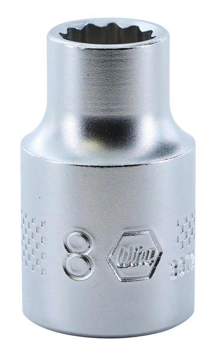 Wiha 33723, 3/8" Drive Socket, 12 Point, 8.0mm Wiha