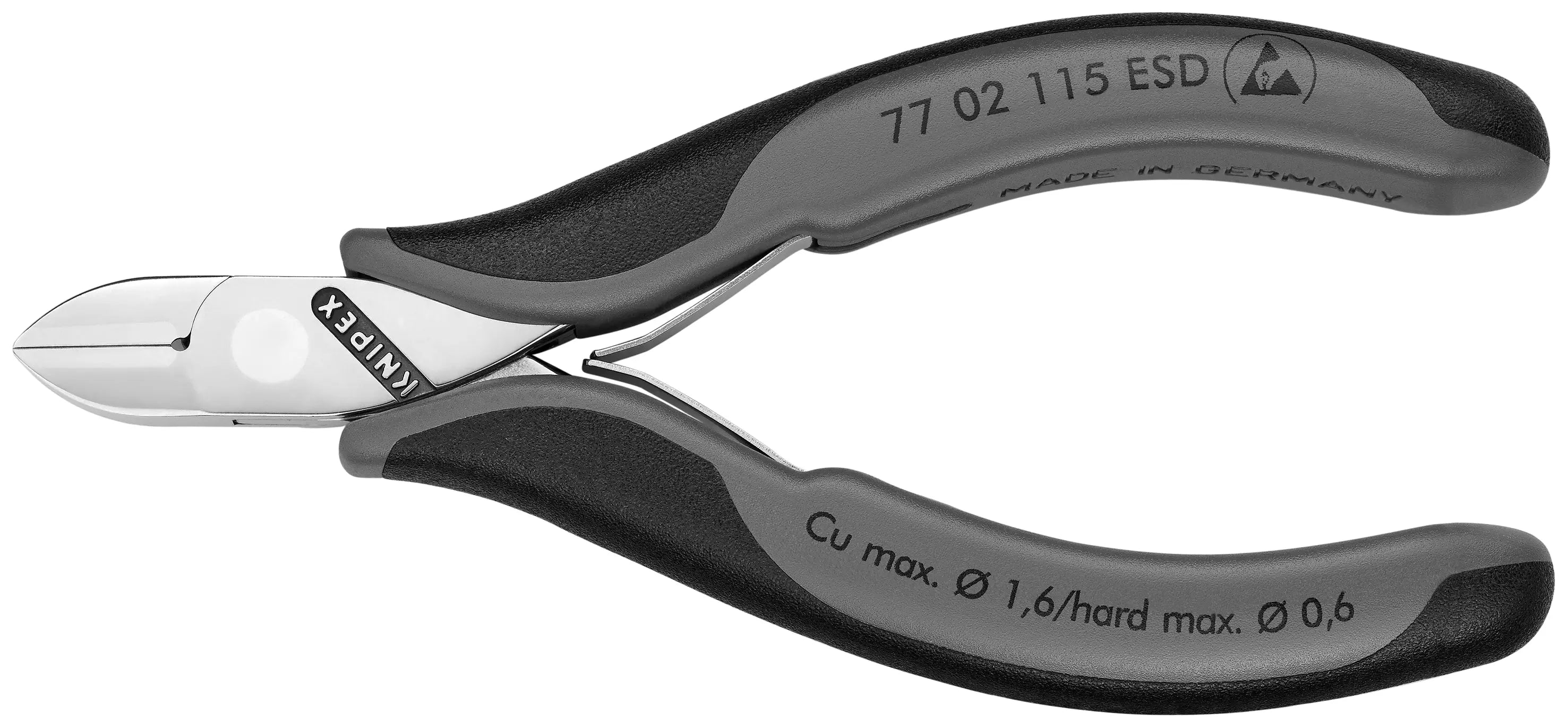Knipex 77 02 115 ESD KN | Electronics Diagonal Cutters, ESD Knipex