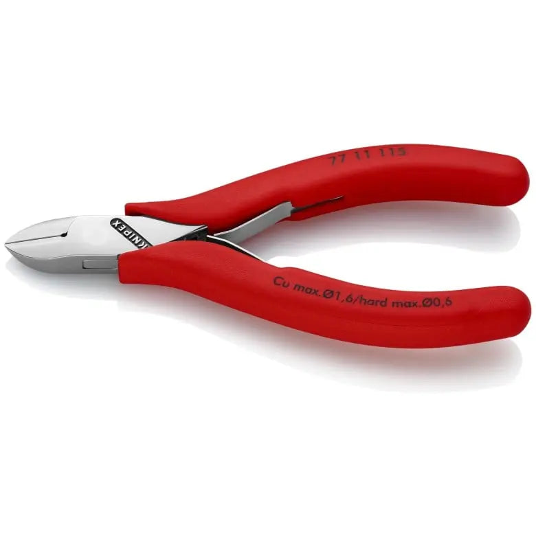 Knipex Electronics Diagonal Cutter, 4-1/2 in - KN 77 11 115 Knipex