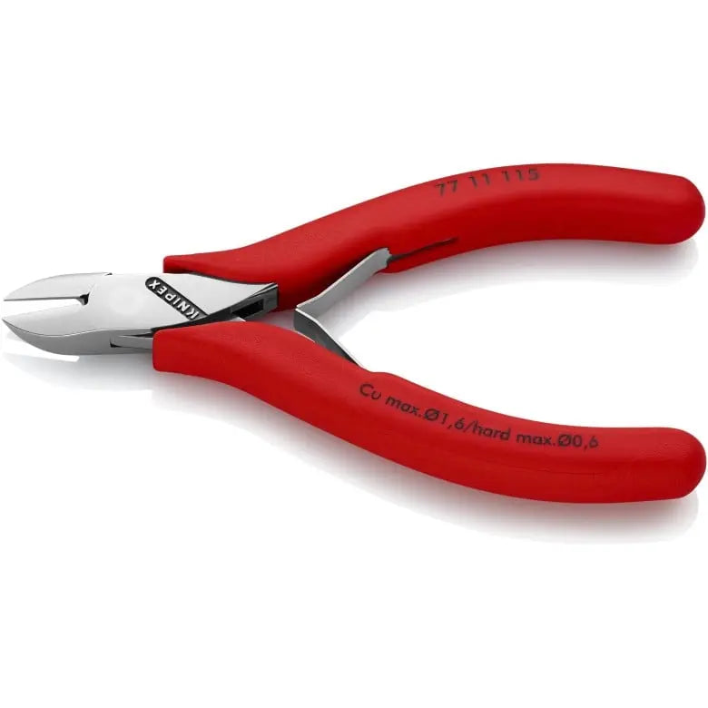 Knipex Electronics Diagonal Cutter, 4-1/2 in - KN 77 11 115 Knipex