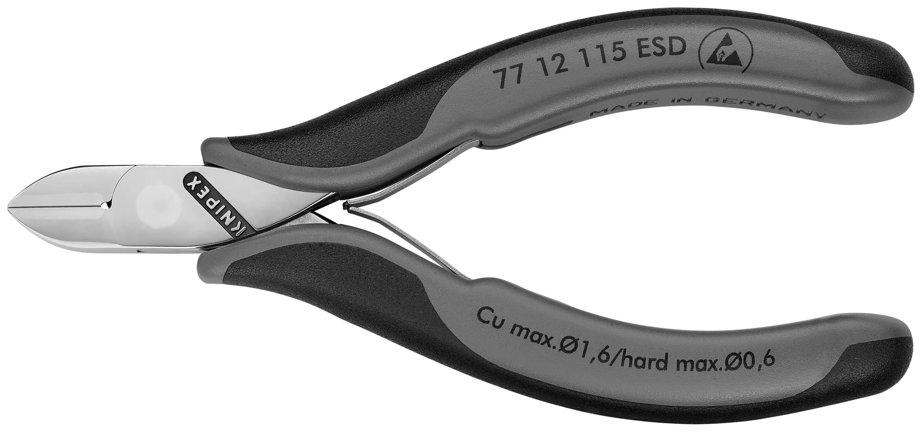 Knipex 77 12 115 ESD KN | Electronics Diagonal Cutters, ESD Knipex