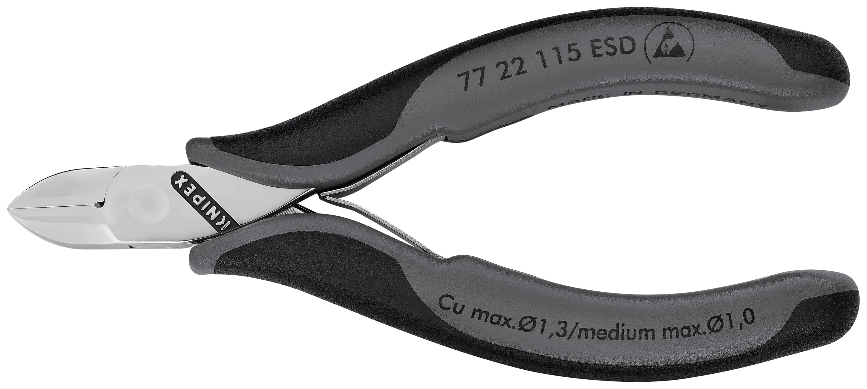 Knipex 77 22 115 ESD KN | Electronics Diagonal Cutters, ESD Knipex