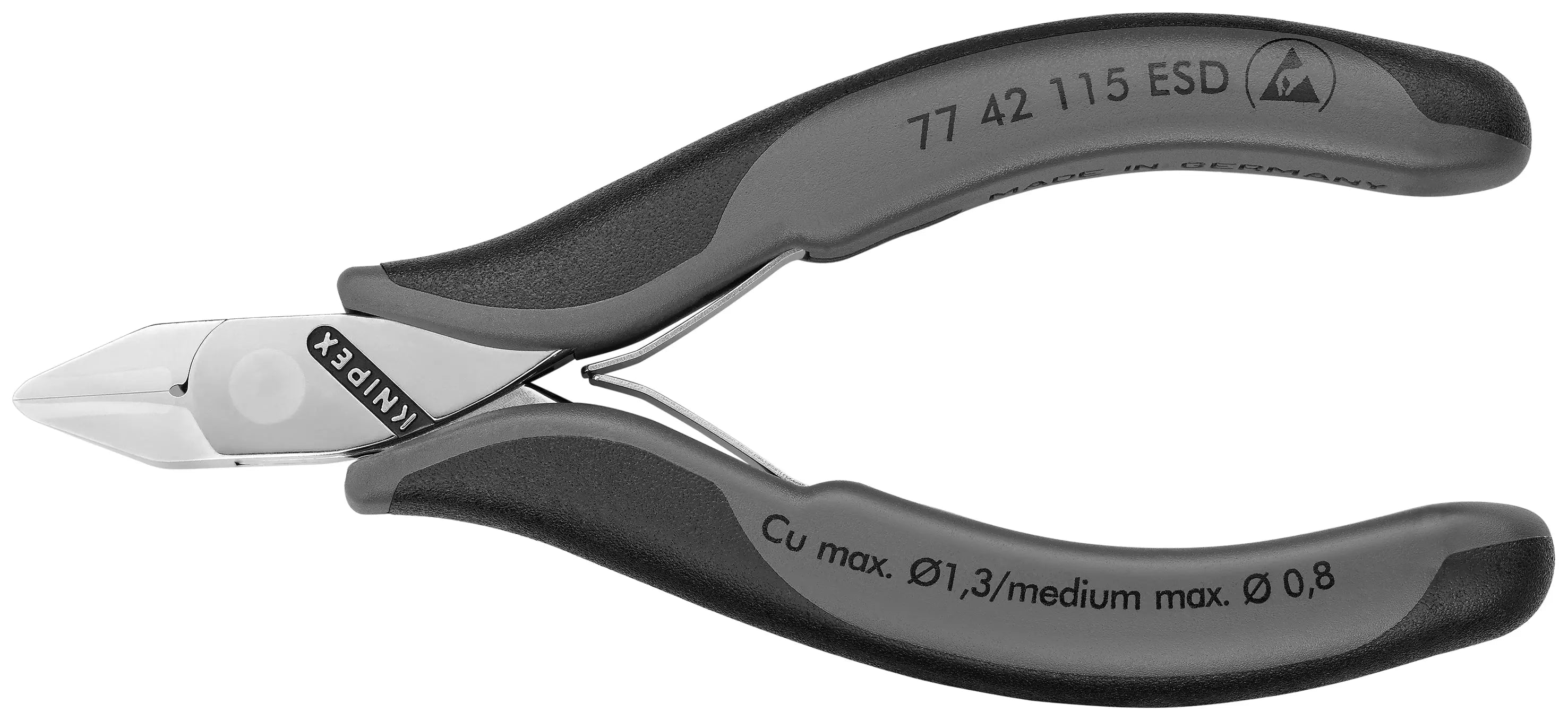 Knipex 77 42 115 ESD KN | Electronics Diagonal Cutters, ESD Knipex