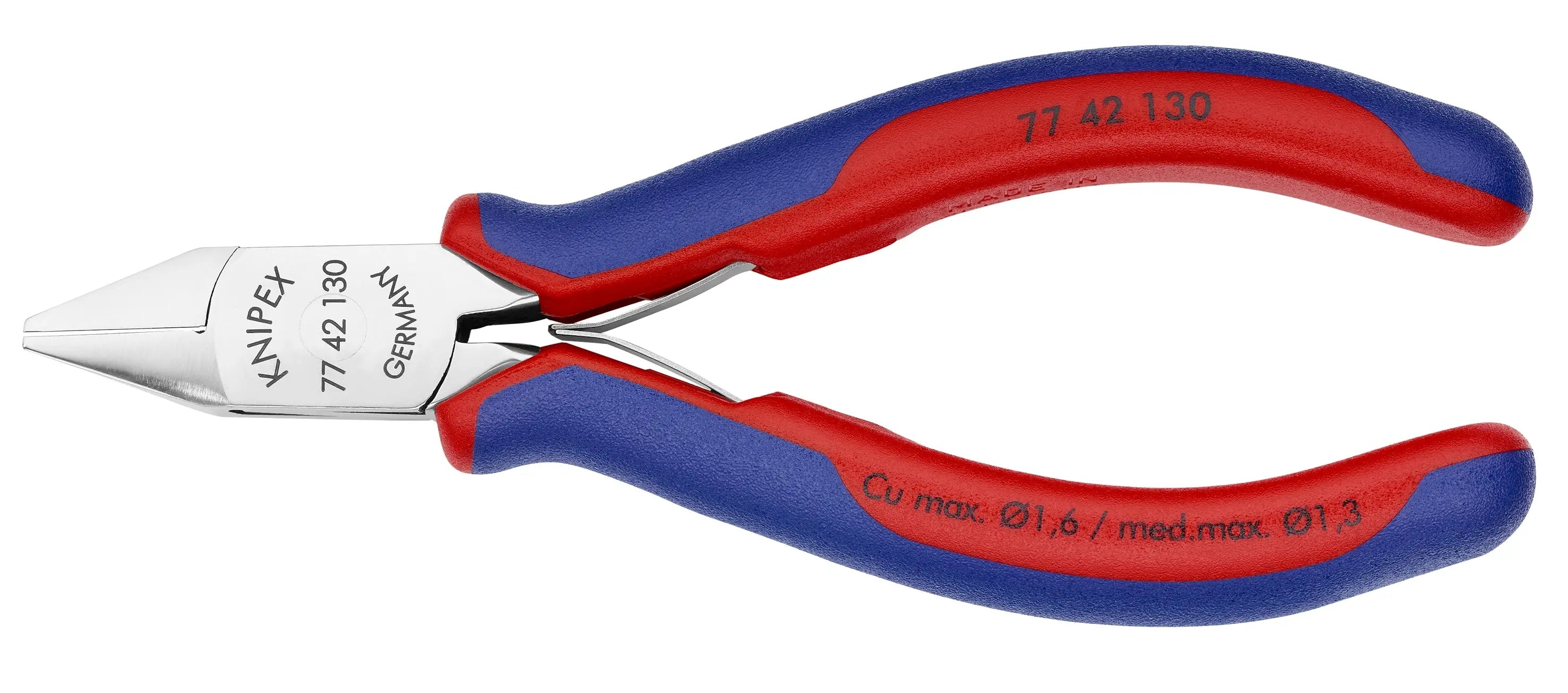 Knipex 77 42 130 KN | Electronics Diagonal Cutters, Multi-Component Knipex