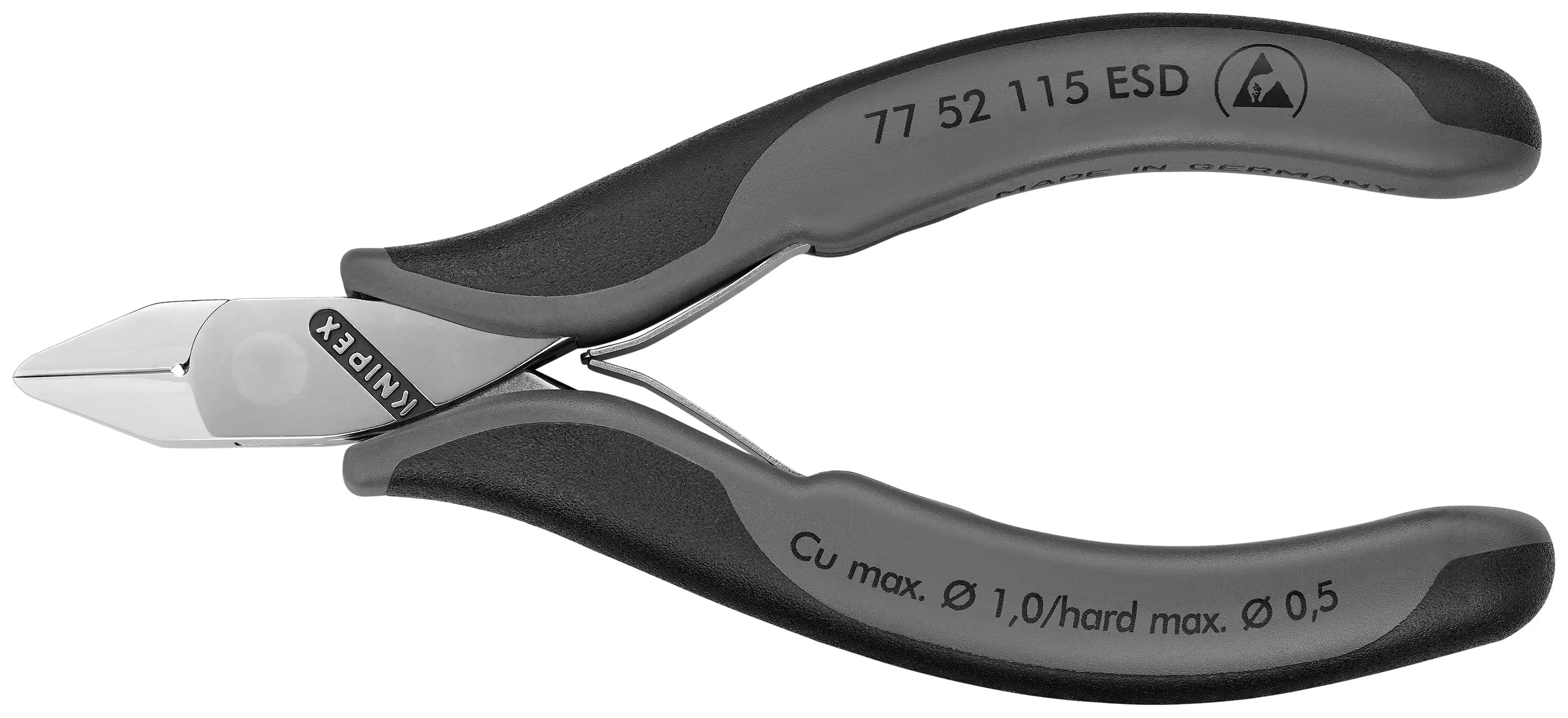 Knipex 77 52 115 ESD KN | Electronics Diagonal Cutters, ESD Knipex
